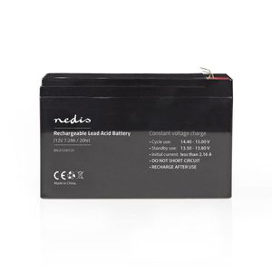 Nedis Oplaadbare Loodaccu | Lead-Acid | 12 V | 7200 mAh | 1 stuks - BALA720012V BALA720012V