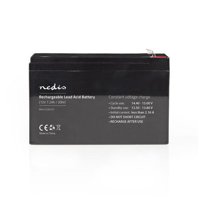 Nedis Oplaadbare Loodaccu | Lead-Acid | 12 V | 7200 mAh | 1 stuks - BALA720012V BALA720012V