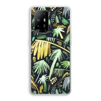 Tropical Palms Dark: Oppo A94 5G Transparant Hoesje