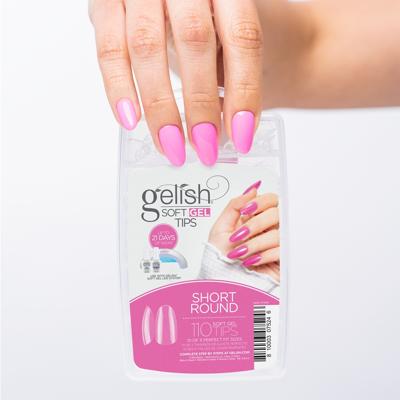 Gelish Soft Gel Tips Short Round 110St Gelish Soft Gel Tips Short Round 110St