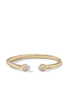 David Yurman bracelet torque Cable 5 mm en or 18ct à diamants