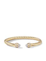 David Yurman bracelet torque Cable 5 mm en or 18ct à diamants