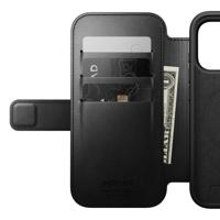 Nomad Horween lederen folio iPhone 17 Pro - Black