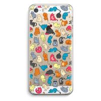 Kleurrijke katten: iPhone 5 / 5S / SE Transparant Hoesje
