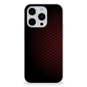 iPhone 15 Pro TPU bumper Geruit Rood