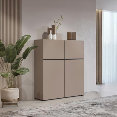 Home365 Opbergkast Crotone - 4-deurs - Taupe