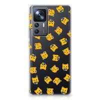 TPU bumper voor Xiaomi 12T | 12T Pro Katten Emojis