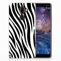 Nokia 7 Plus | TPU Hoesje | Zebra