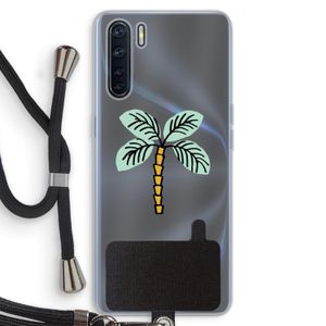 Palmboom: Oppo A91 Transparant Hoesje met koord