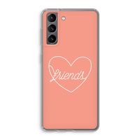 Friends heart: Samsung Galaxy S21 Transparant Hoesje