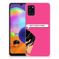 Samsung Galaxy A31 Silicone-hoesje Woman Don't Touch My Phone