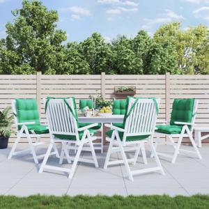 VidaXL Stoelkussens 6 st lage rug oxford stof groen