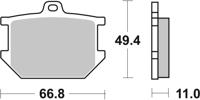 BREMBO Remblokken, voor de moto, Road Organisch 07YA0309