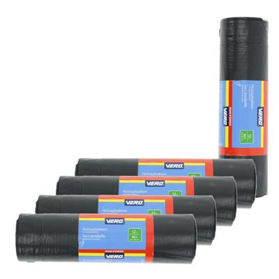 Vero Afvalzakken/vuilniszakken met trekband - 60x stuks - 60 liter - Extra sterk
