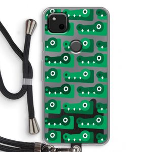 Crocs: Pixel 4a Transparant Hoesje met koord