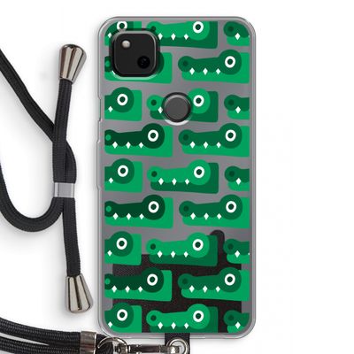 Crocs: Pixel 4a Transparant Hoesje met koord