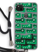 Crocs: Pixel 4a Transparant Hoesje met koord