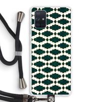 Moroccan tiles: Samsung Galaxy A71 Transparant Hoesje met koord