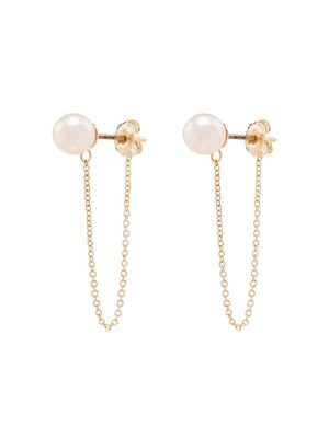 Mateo boucles d'oreilles pendantes en or 14ct
