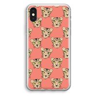 Tijger: iPhone XS Transparant Hoesje