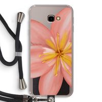 Pink Ellila Flower: Samsung Galaxy J4 Plus Transparant Hoesje met koord