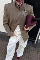 RÓHE blazer 418-11-046 herringbone