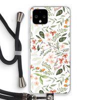 Sweet little flowers: Pixel 4 Transparant Hoesje met koord