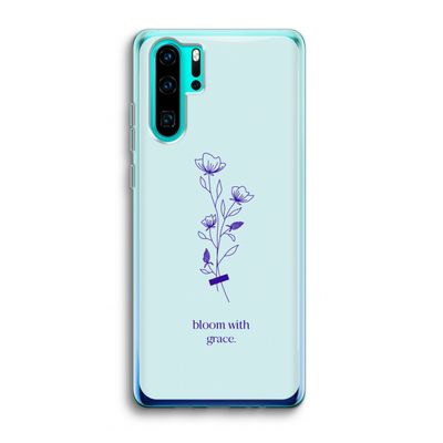 Bloom with grace: Huawei P30 Pro Transparant Hoesje