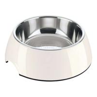 Voerbak voor honden Hunter Melamine Roestvrij staal Wit 350 ml (18,5 x 18,5 x 9,5 cm)