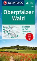 Wandelkaart 186 Oberpfälzer Wald | Kompass - thumbnail