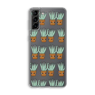 Sansevieria: Samsung Galaxy S21 Plus Transparant Hoesje