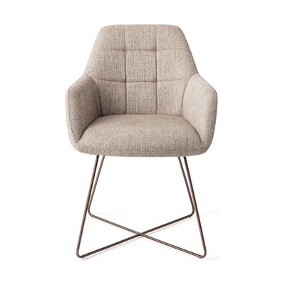 Jesper Home Noto eetkamerstoel Biscuit Beach cross rose