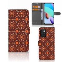 Xiaomi Redmi 10 | Telefoon Hoesje | Batik Brown
