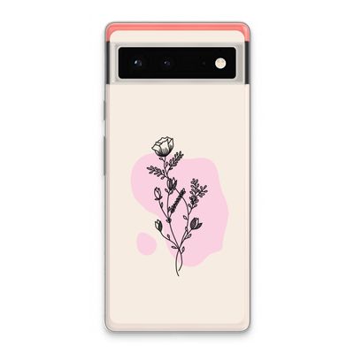 Roses are red: Google Pixel 6 Transparant Hoesje