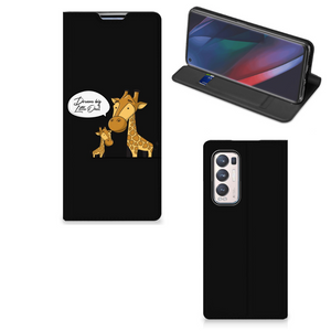 OPPO Find X3 Neo Magnet Case Giraffe