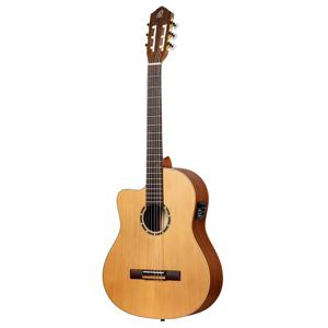 Ortega RCE131SN-L Family Series Pro Full-Size Guitar Natural linkshandige E/A klassieke gitaar met gigbag