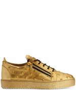 Giuseppe Zanotti baskets Frankie en cuir - Or