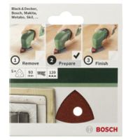 Bosch Accessoires Schuurblad 93mm | G120 | Wp | 6 Gaten | Velc | 5-delig - 2609256A51 - thumbnail