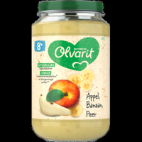 Olvarit 8+ Maanden Appel Banaan Peer 200g bij Jumbo