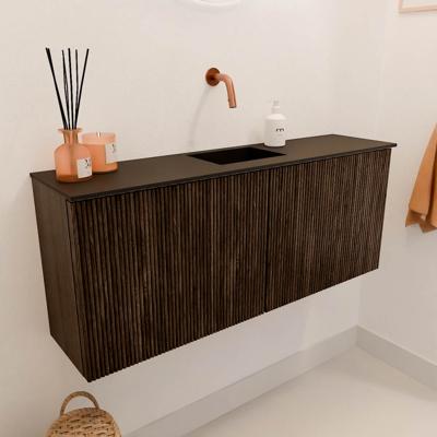 Toiletmeubel Mondiaz Joya | 100 cm | Meubelkleur Walnut | Faye wastafel Urban Midden | Zonder kraangat(en) Toiletmeubel Mondiaz Joya | 100 cm | Meubelkleur Walnut | Faye wastafel Urban Midden | Zonder kraangat(en)
