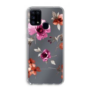 Geschilderde bloemen: Samsung Galaxy M31 Transparant Hoesje