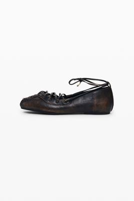 Zwarte platte schoen - BLACK - 39