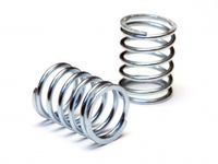 Shock spring 13x23x1.6mm x 6.5 coils (silver/2pcs) - thumbnail