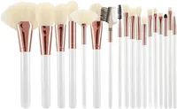 Mimo Beauty White&Ecru Make-up Borstel Set 18 stuks