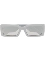 Dolce & Gabbana Eyewear lunettes de soleil à plaque logo - Gris