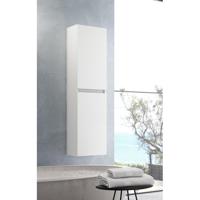 Saniclass Chaci Hoge Kast - 140x35x27cm - 2 deuren - mat wit 82141