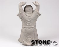 Boeddha shaolin staand l24b17h44 cm Stone-Lite - stonE'lite