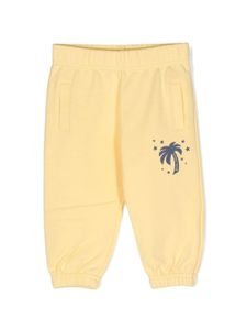 Palm Angels Kids pantalon de jogging à logo embossé - Jaune