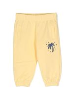 Palm Angels Kids pantalon de jogging à logo embossé - Jaune - thumbnail