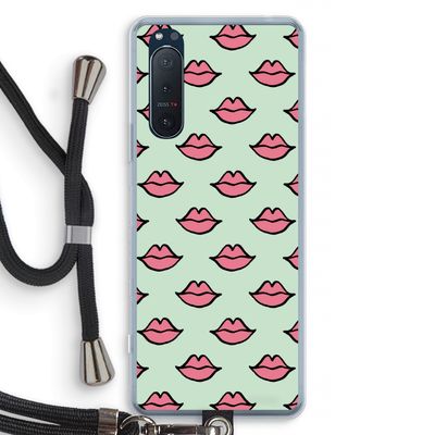 Lipjes: Sony Xperia 5 II Transparant Hoesje met koord
